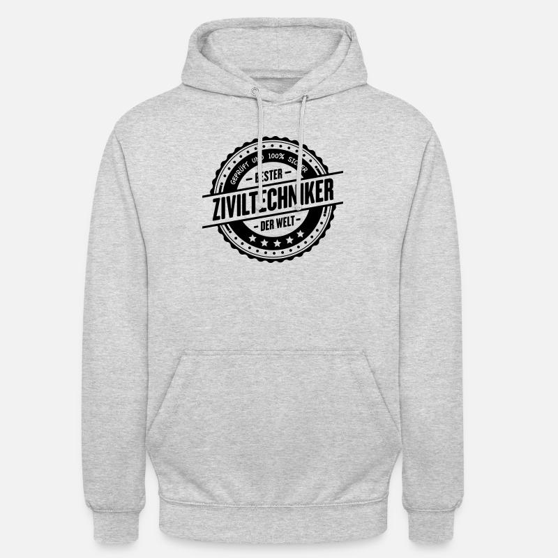 Bester Ziviltechniker - Unisex Hoodie - Hellgrau meliert