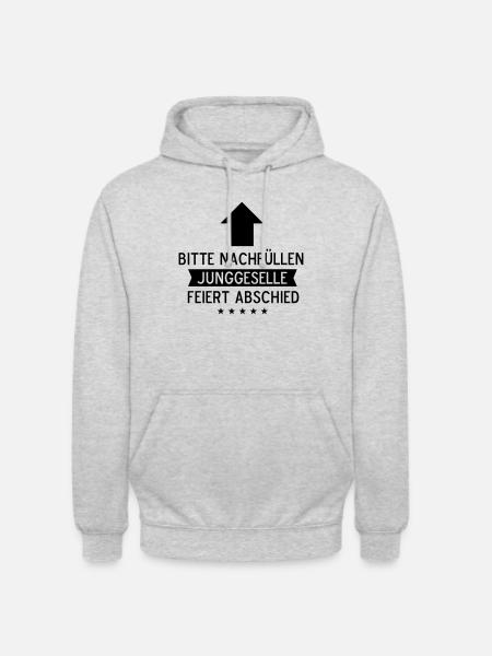 bitte_nachfuellen_f1 - Unisex Hoodie - Hellgrau meliert
