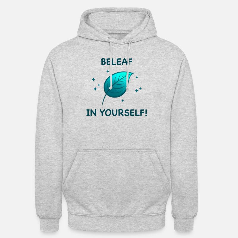 EFFLEUREZ-VOUS EN VOUS-MÊME ! - Sweat-shirt à capuche unisexe - gris clair chiné