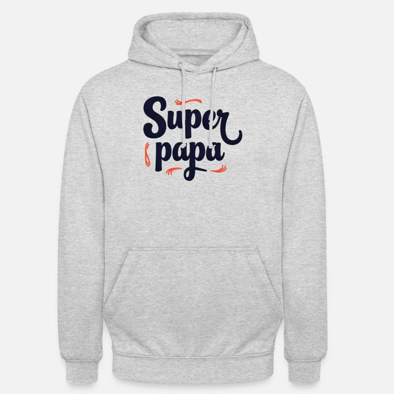 Super Dad Script Sewing - Unisex Hoodie - light heather grey