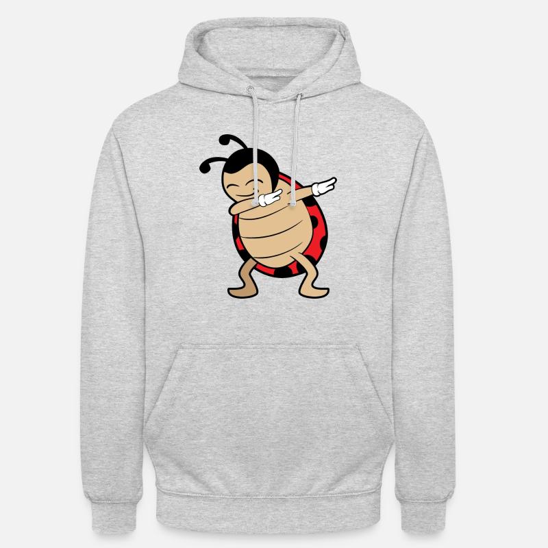 Dabbing Dab ladybug - Unisex Hoodie - light heather grey