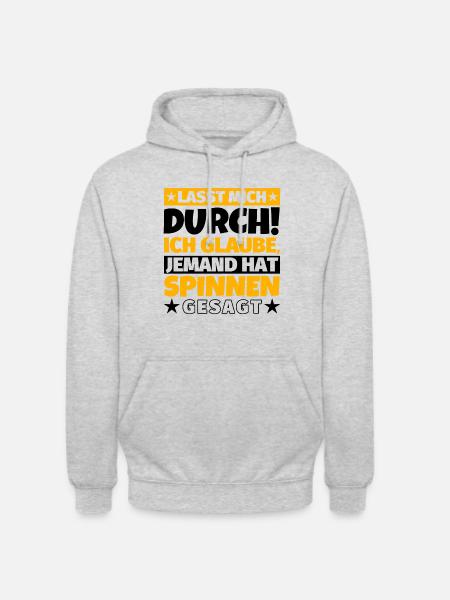 Spinnen - Unisex Hoodie - Hellgrau meliert