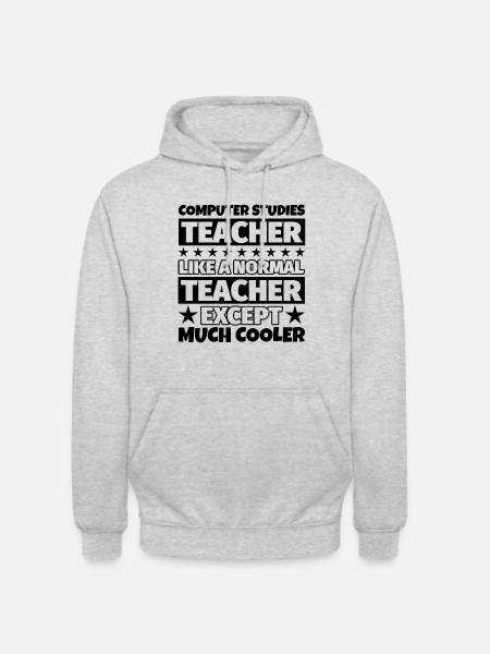 Geschenk für Informatiklehrer - Unisex Hoodie - Hellgrau meliert