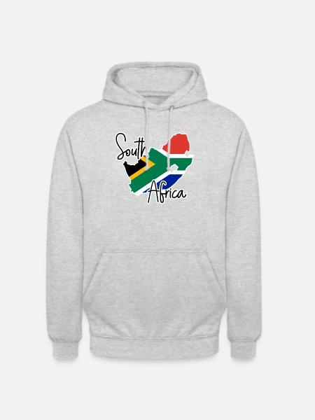 Südafrika - Unisex Hoodie - Hellgrau meliert