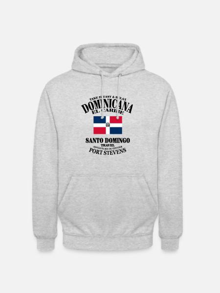 Dominican Republic - Unisex Hoodie - Hellgrau meliert