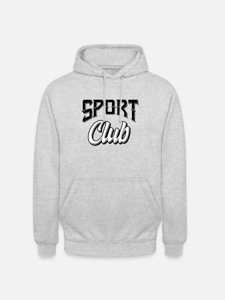 Sport Club - Unisex Hoodie - Hellgrau meliert