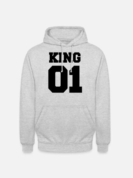 King 01 - Unisex Hoodie - light heather grey