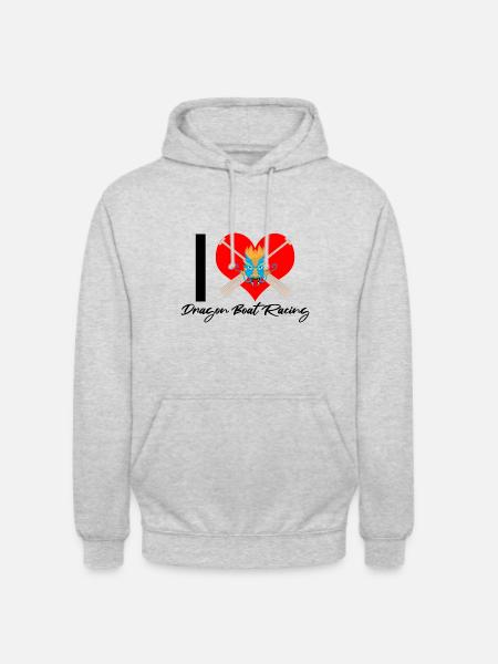 Chinesisches Bootsrennen für Drachenboot-Trainer - Unisex Hoodie - Hellgrau meliert