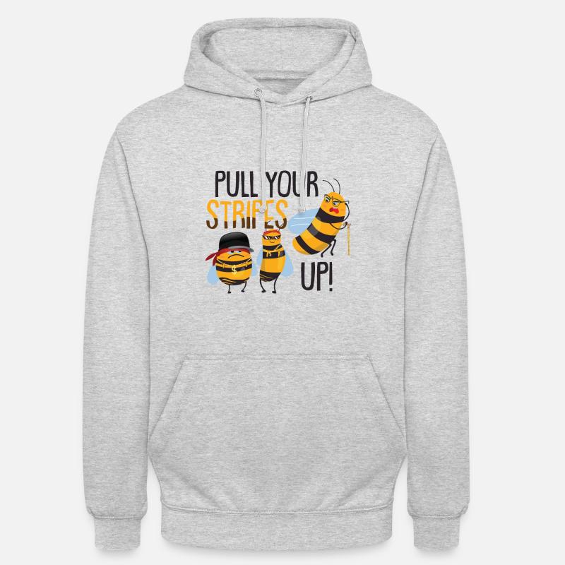 Drôle d’enfants Bumblebee Bee - Sweat-shirt à capuche unisexe - gris clair chiné