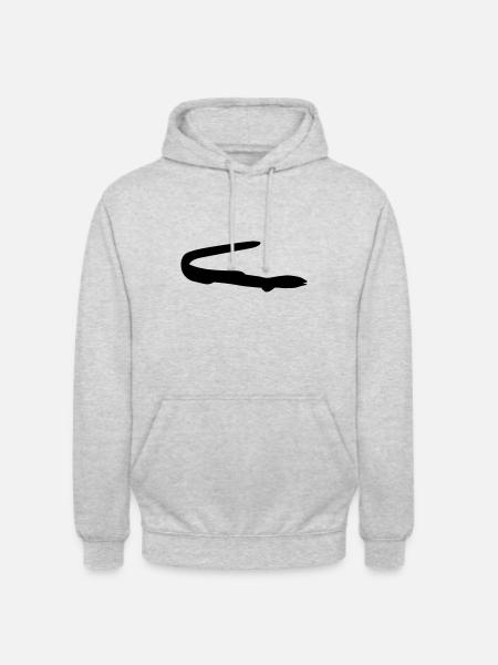 Fish eel - Unisex Hoodie - light heather grey