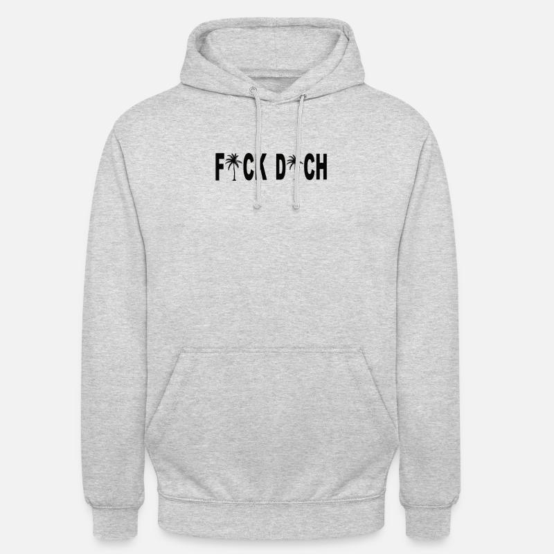 Fick Dich - Unisex Hoodie - Hellgrau meliert