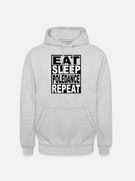 Eat Sleep Poledance Repeat - Unisex Hoodie - light heather grey