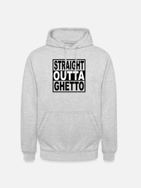 Straigt Outta Ghetto - Unisex Hoodie - light heather grey