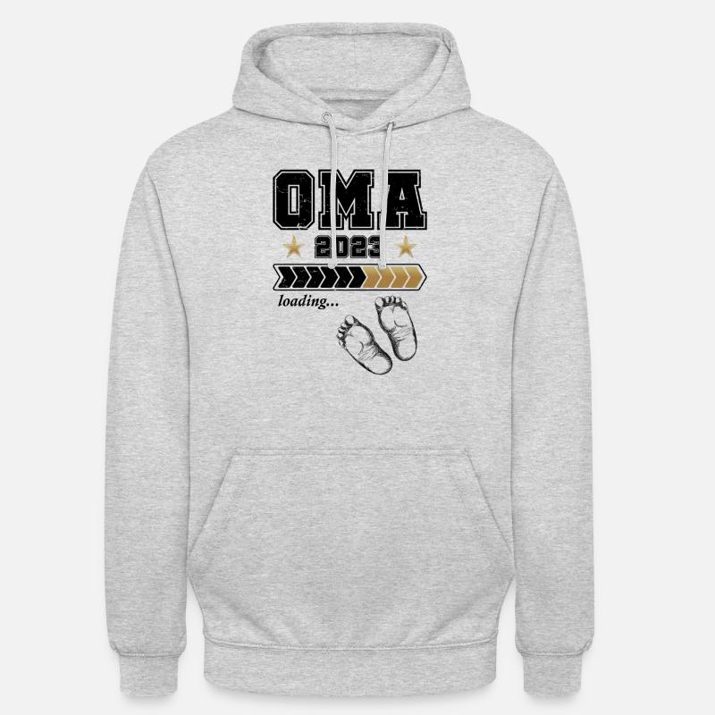 Oma Loading 2023 - Unisex Hoodie - Hellgrau meliert