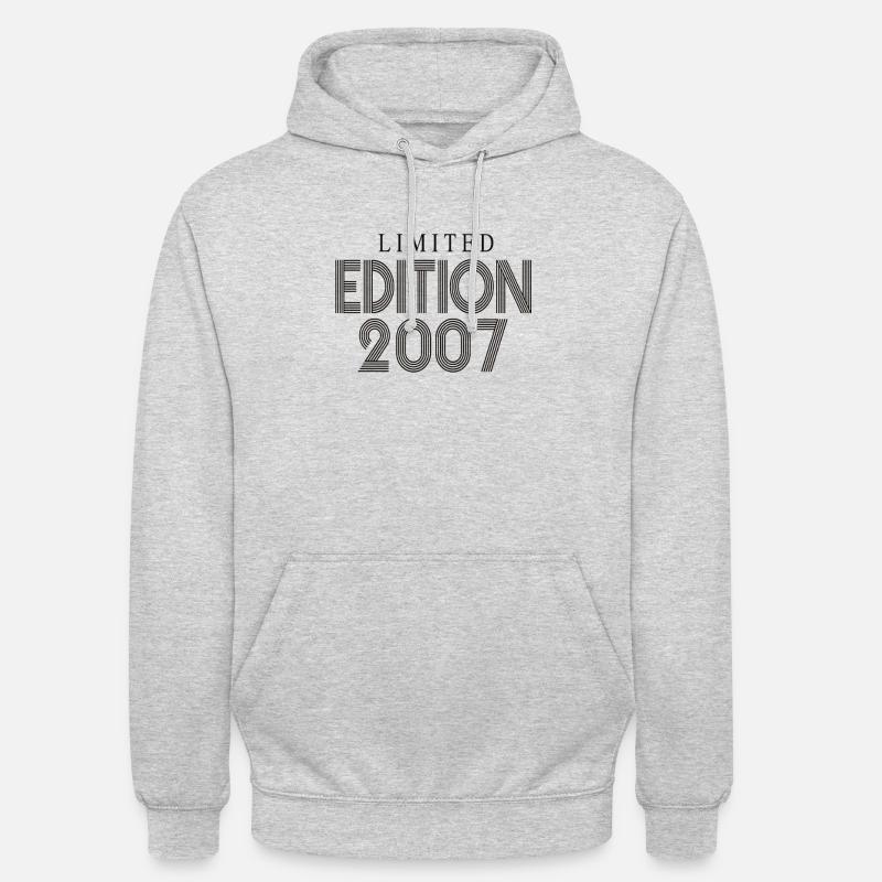 Édition limitée 2007 - Sweat-shirt à capuche unisexe - gris clair chiné