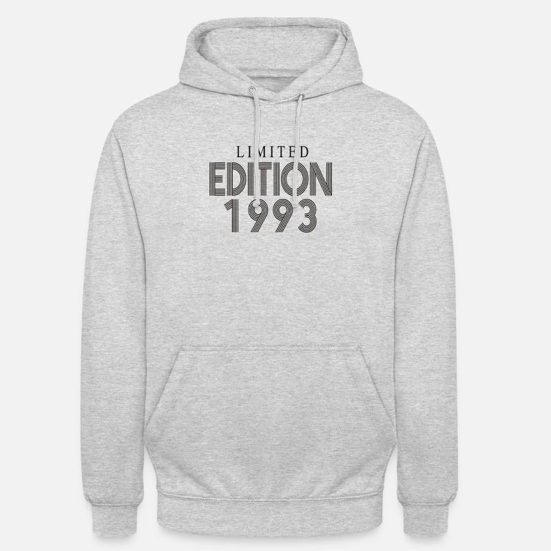 Édition limitée 1993 - Sweat-shirt à capuche unisexe - gris clair chiné