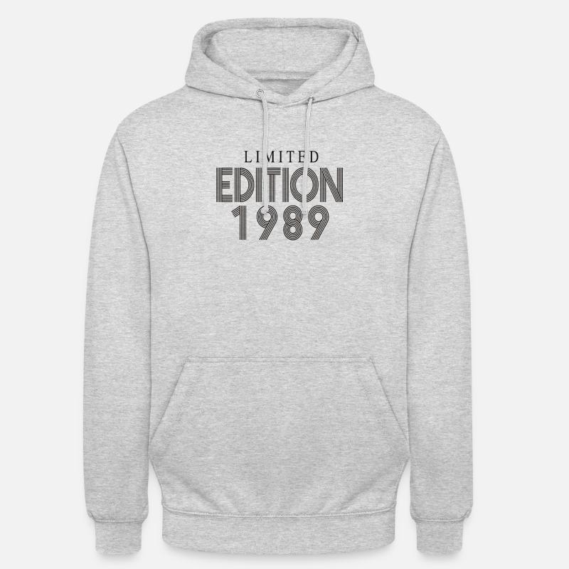 Édition limitée 1989 - Sweat-shirt à capuche unisexe - gris clair chiné