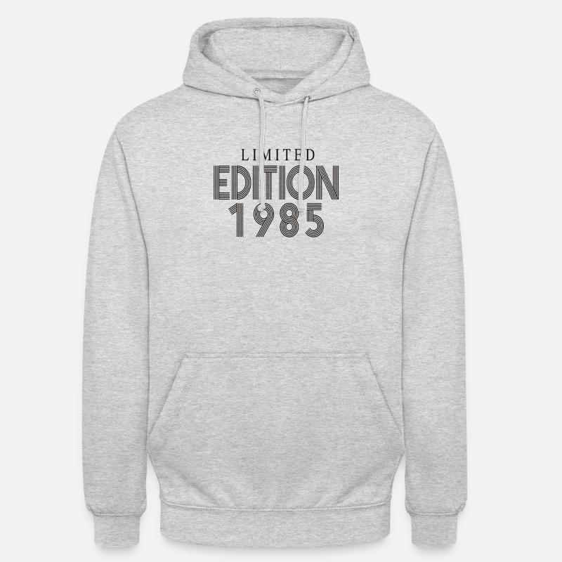 Édition limitée 1985 - Sweat-shirt à capuche unisexe - gris clair chiné
