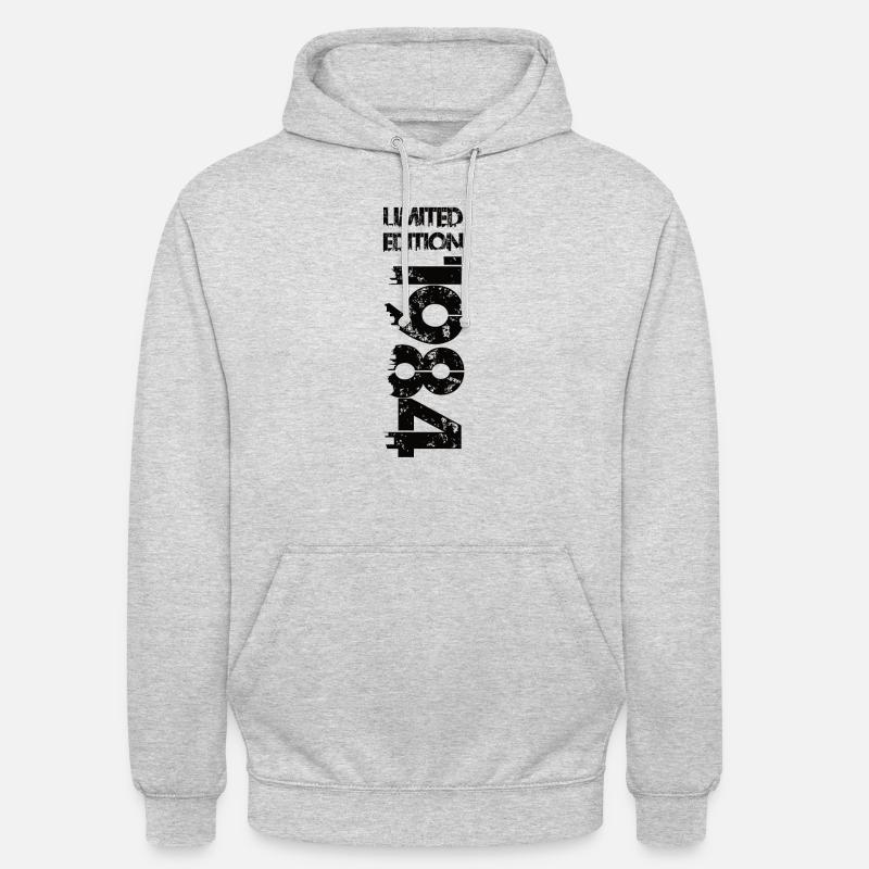 Édition limitée 1984 - Sweat-shirt à capuche unisexe - gris clair chiné