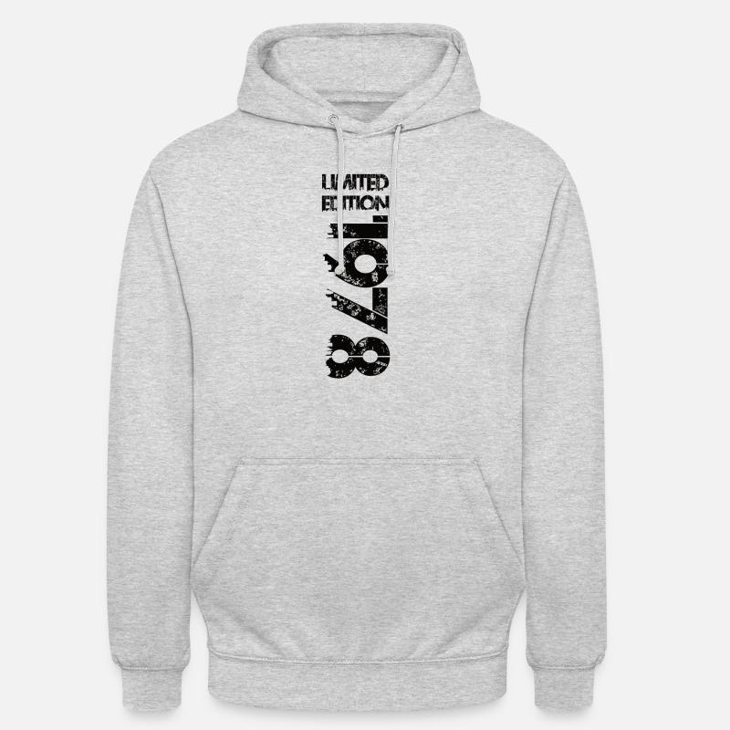 Édition limitée 1978 - Sweat-shirt à capuche unisexe - gris clair chiné