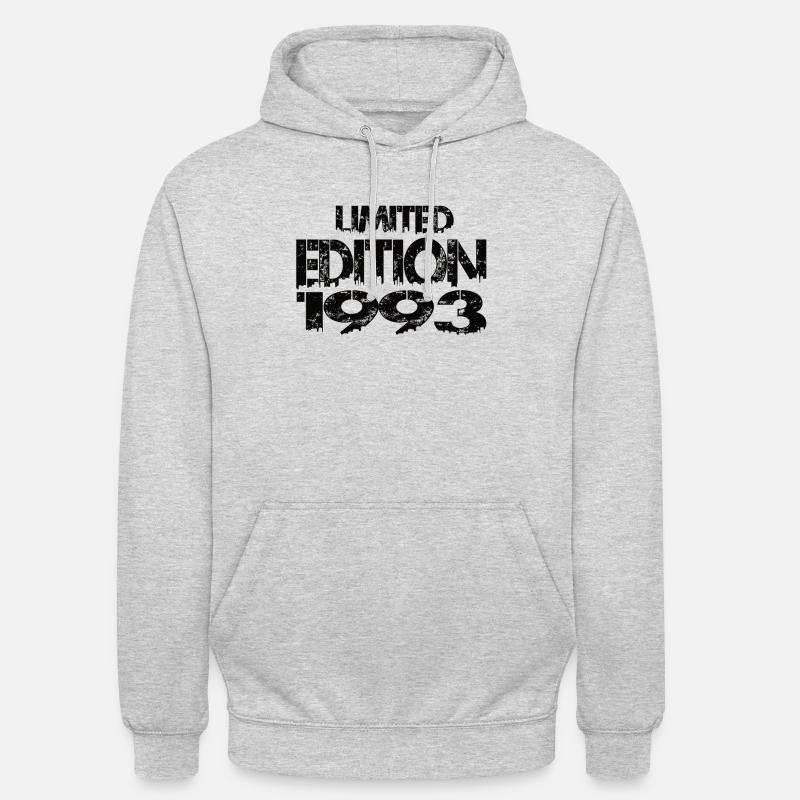 Édition limitée 1993 - Sweat-shirt à capuche unisexe - gris clair chiné