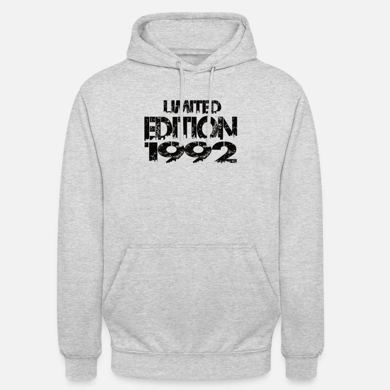 Édition limitée 1992 - Sweat-shirt à capuche unisexe - gris clair chiné
