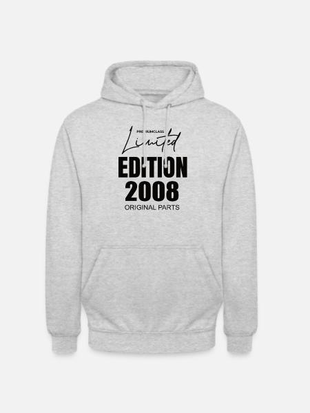 Édition limitée 2008 - Sweat-shirt à capuche unisexe - gris clair chiné