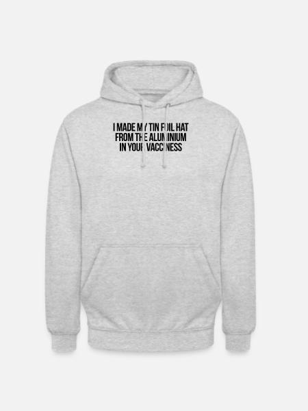 Anti Vaccination Funny - Unisex Hoodie - light heather grey