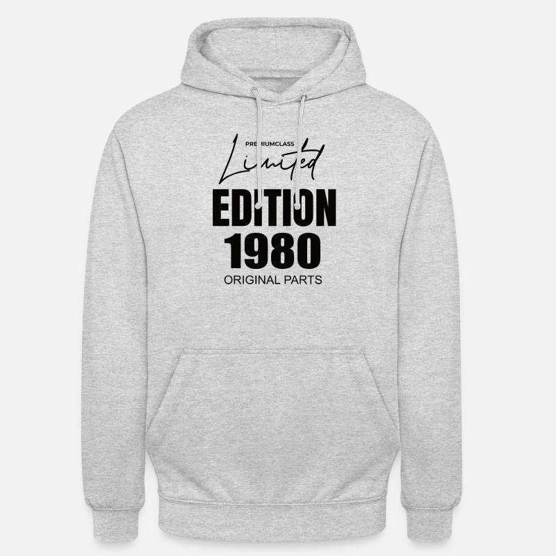 Édition limitée 1980 - Sweat-shirt à capuche unisexe - gris clair chiné