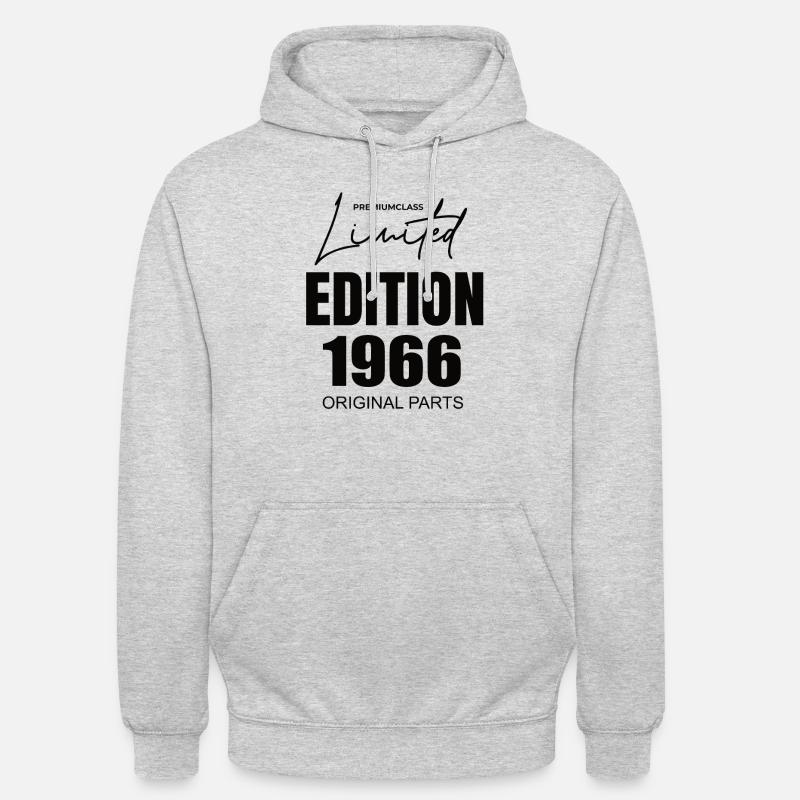 Édition limitée 1966 - Sweat-shirt à capuche unisexe - gris clair chiné