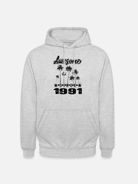 Awesome Since 1991 - Unisex Hoodie - light heather grey