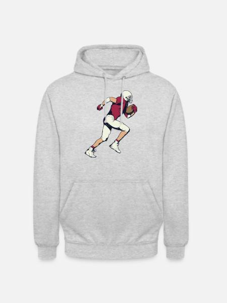 Football player - Unisex Hoodie - light heather grey
