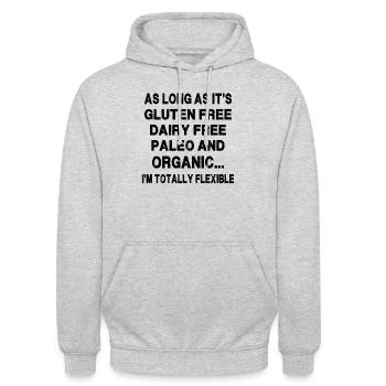 As Long As It's Gluten Free - Unisex Hoodie - light heather grey - Front - Alina (178cm) & Michal (187cm)