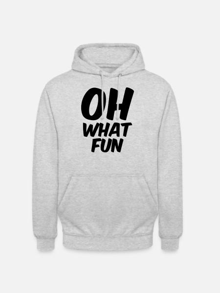 Oh what fun - Unisex Hoodie - Hellgrau meliert