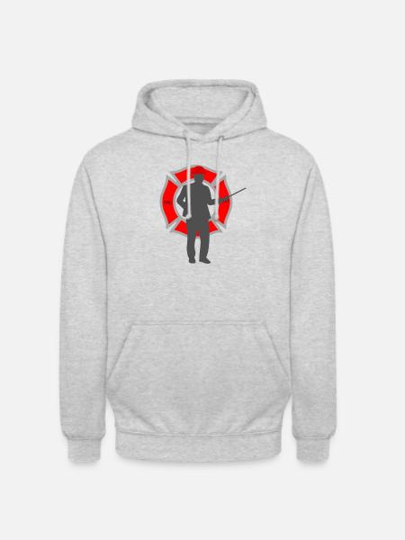 Fireman - Unisex Hoodie - light heather grey