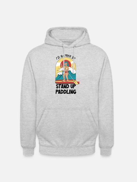 Lieber Stand Up Paddling - Unisex Hoodie - Hellgrau meliert
