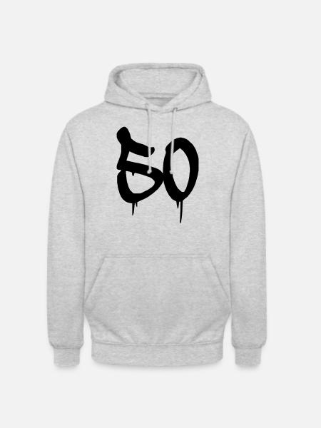 50 - Unisex Hoodie - light heather grey