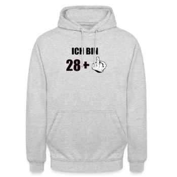 29 Geburtstag - Unisex Hoodie - Hellgrau meliert - Vorne - Alina (178cm) & Michal (187cm)