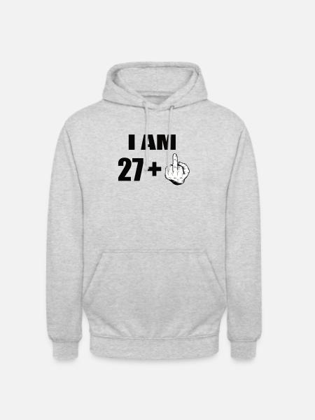 28th birthday - Unisex Hoodie - light heather grey