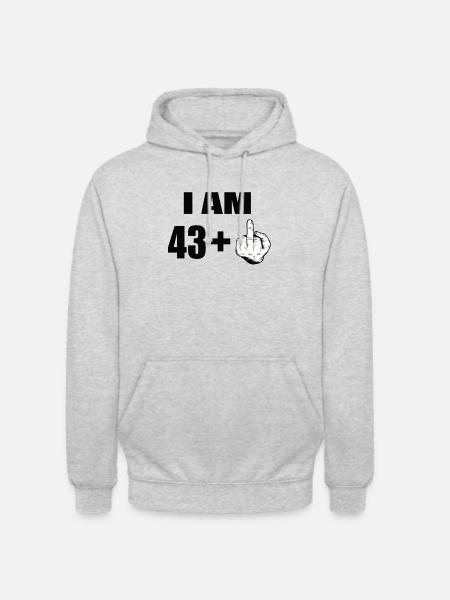 44th birthday - Unisex Hoodie - light heather grey