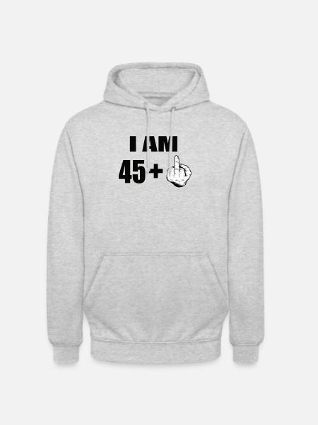 46th birthday - Unisex Hoodie - light heather grey
