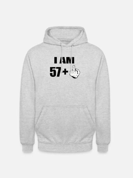 58th birthday - Unisex Hoodie - light heather grey