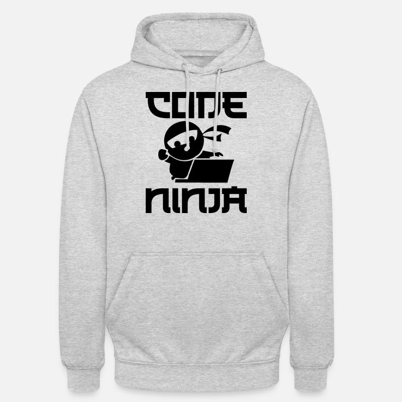 Programmation - Sweat-shirt à capuche unisexe - gris clair chiné