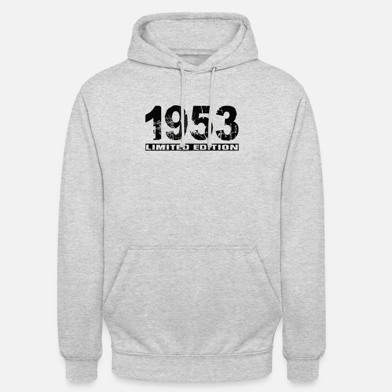 Édition limitée 1953 - Sweat-shirt à capuche unisexe - gris clair chiné