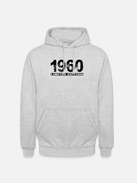 Édition limitée 1960 - Sweat-shirt à capuche unisexe - gris clair chiné