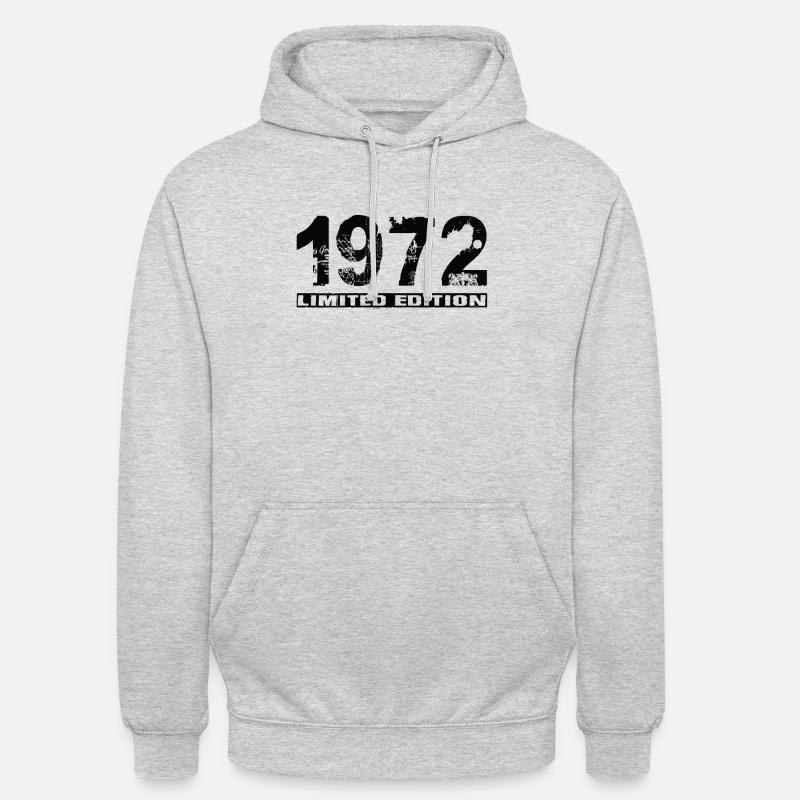 Édition limitée 1972 - Sweat-shirt à capuche unisexe - gris clair chiné