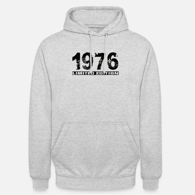 Édition limitée 1976 - Sweat-shirt à capuche unisexe - gris clair chiné