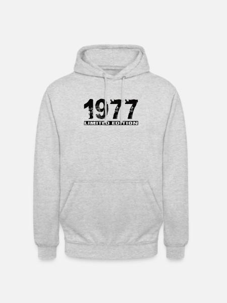 Édition limitée 1977 - Sweat-shirt à capuche unisexe - gris clair chiné