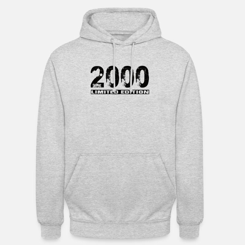 Édition limitée 2000 - Sweat-shirt à capuche unisexe - gris clair chiné