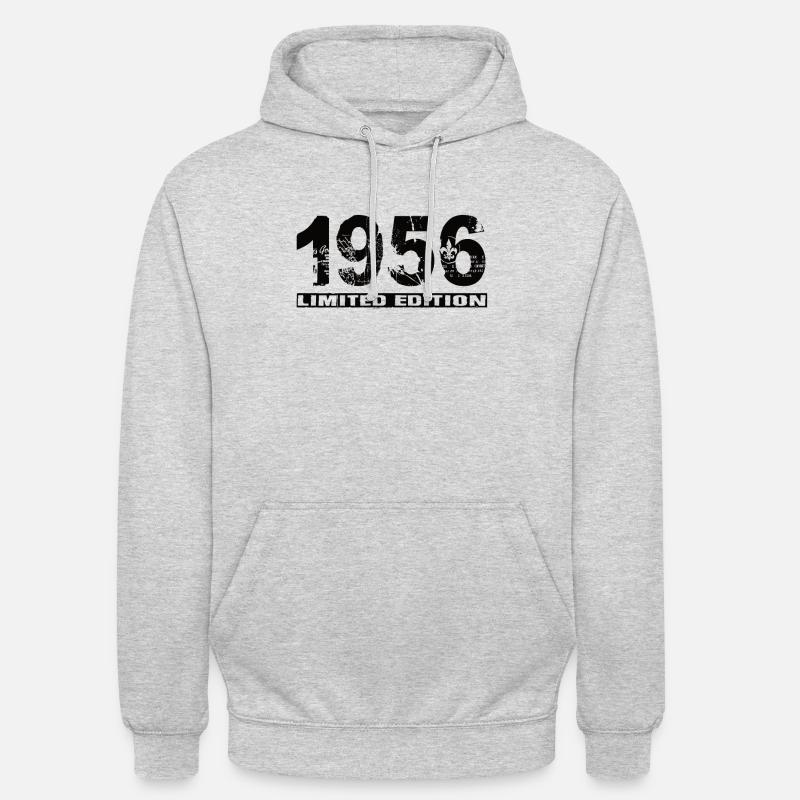 Édition limitée 1956 - Sweat-shirt à capuche unisexe - gris clair chiné